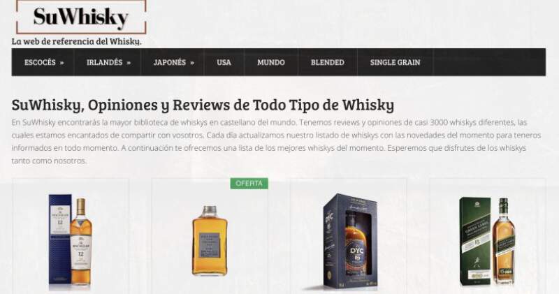 Nace Suwhisky.com la web sobre whisky más completa en español
